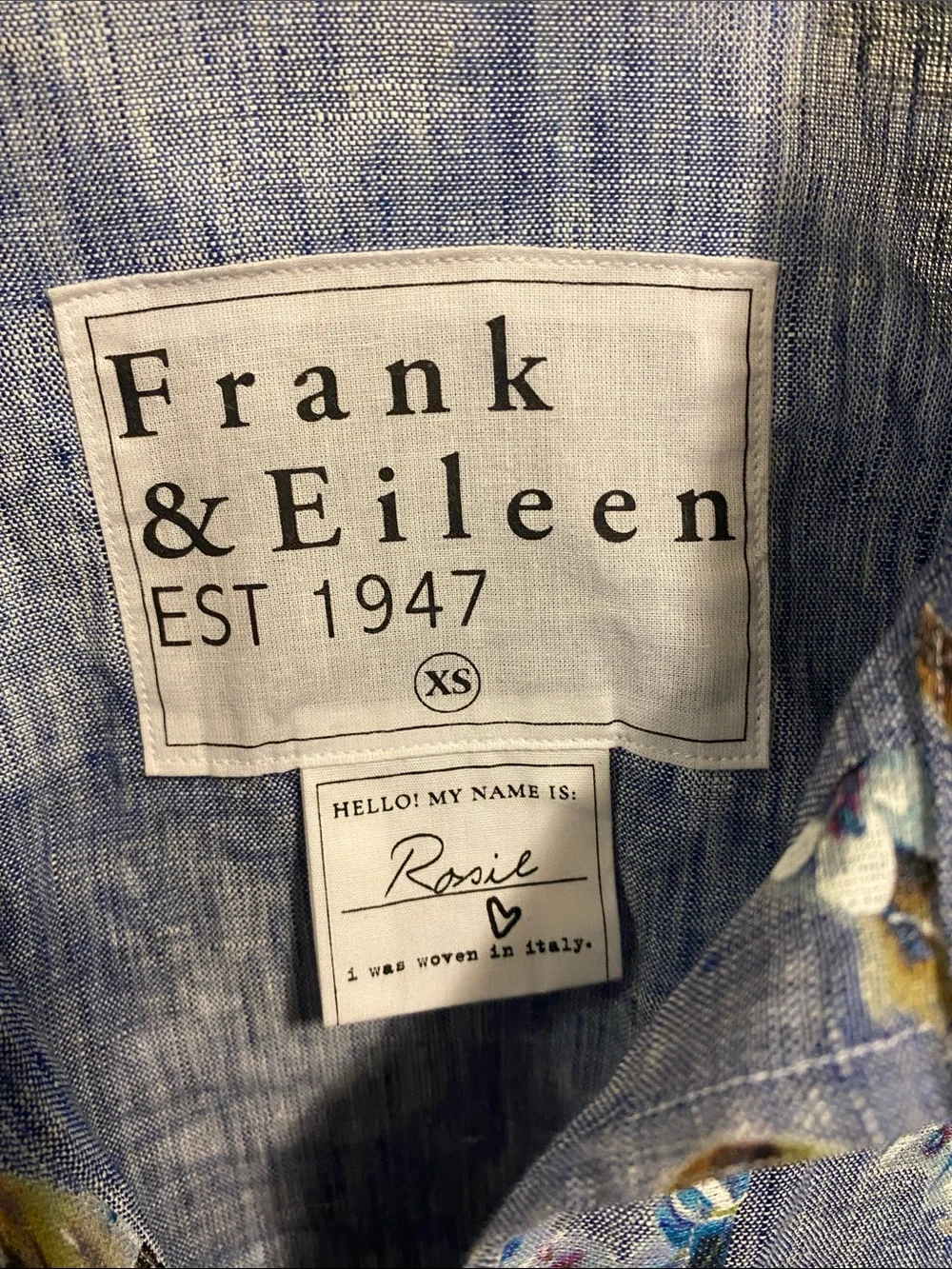 Frank and Eileen Rosie linen button down